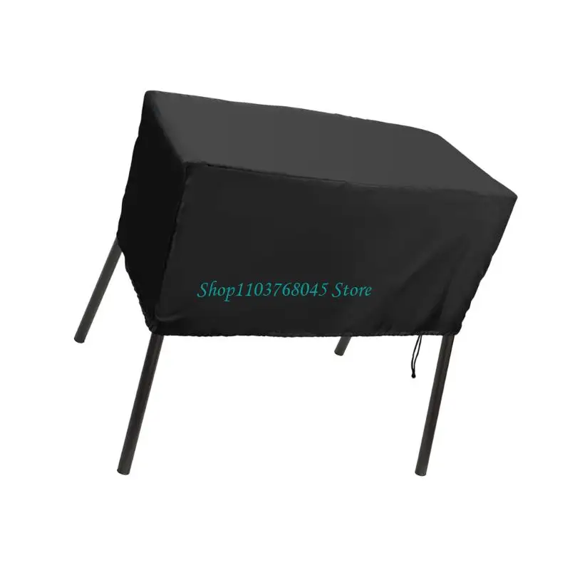 

R53F Gas Stove Cover Heavy Duty Waterproof Dustproof Adjustable Bottom Straps Outdoor Use