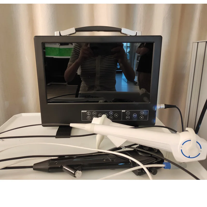 Medical flexible laryngoscope/bronchoscope/choledochoscope/ureteroscope endoscope with display