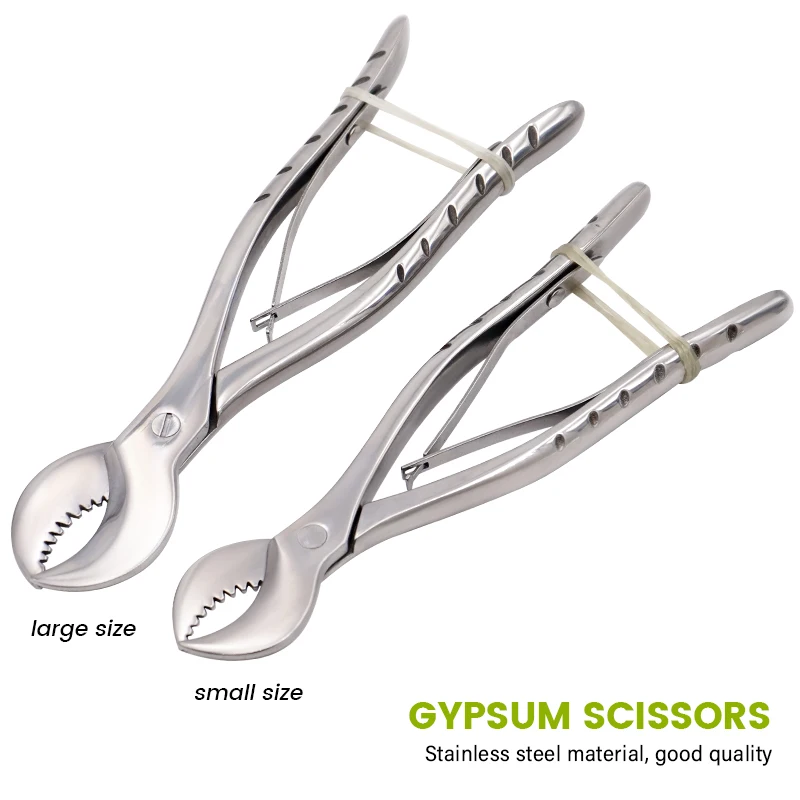 Dental Plaster Shears Large/Small Stainless Steel Scissiors Forceps Instrument Gypsum Plaster Pliers Dentistry Material