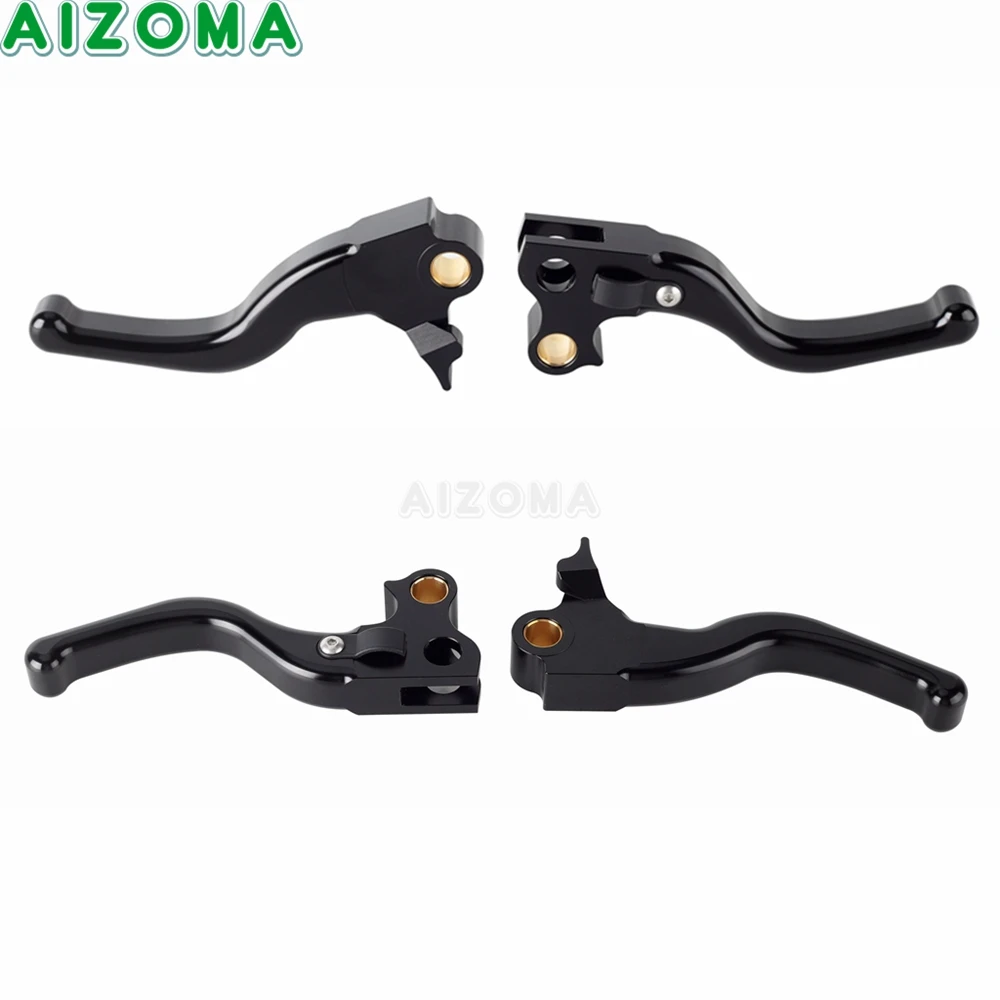 For Harley Dyna Brake Clutch 3 Finger Handle Levers Fit Street Fat Bob Low Rider Wide Super Glide Convertible Switchback 1996-17