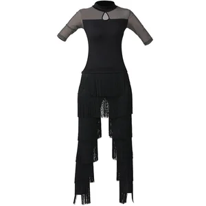 Women Latin Dance Basic Top, Training Fact, Dancer, Ball Salon, Samba, Tango, Flamengo, Dance T-Shirt, 2024 6 Main Sales Flamengo Shirt - №2