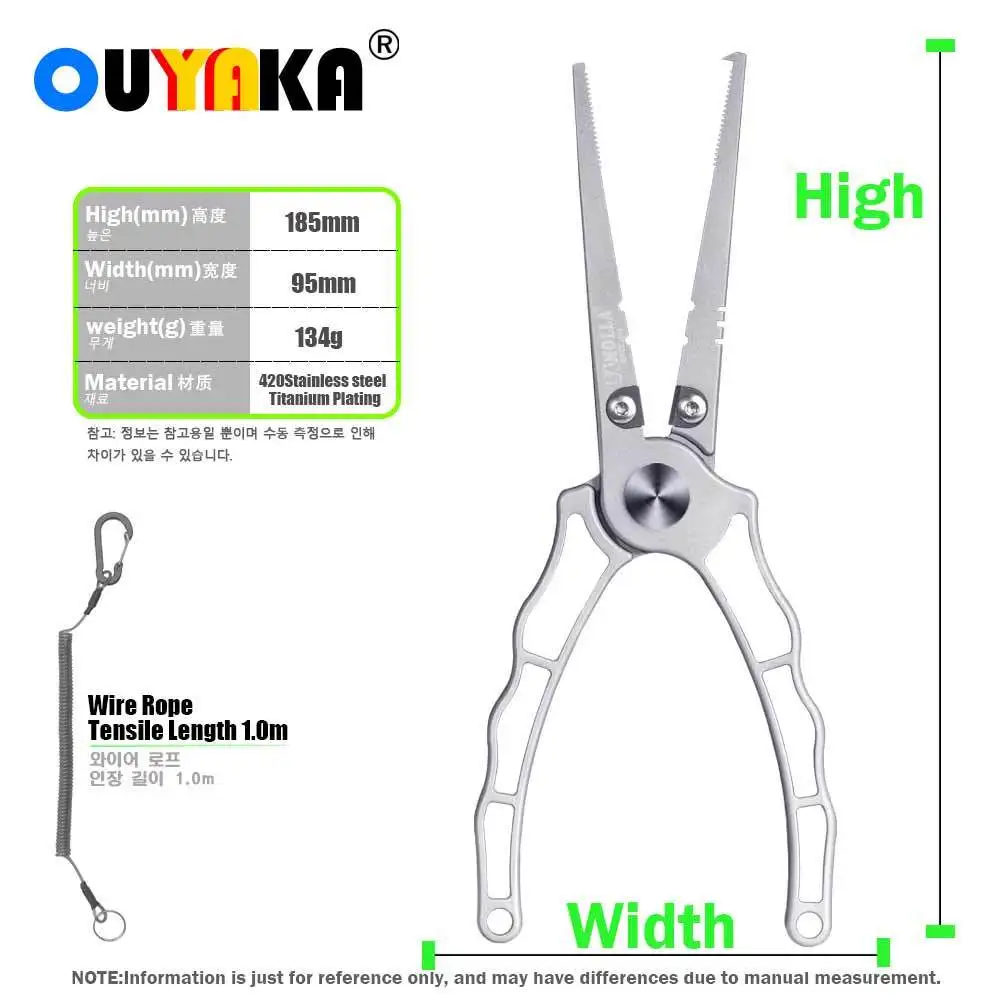 New High-Quality 420 Stainless Steel Fishing Scissor Accessories Multifunctional Scissors Line Cutter Hooks Remover Fishing Tool