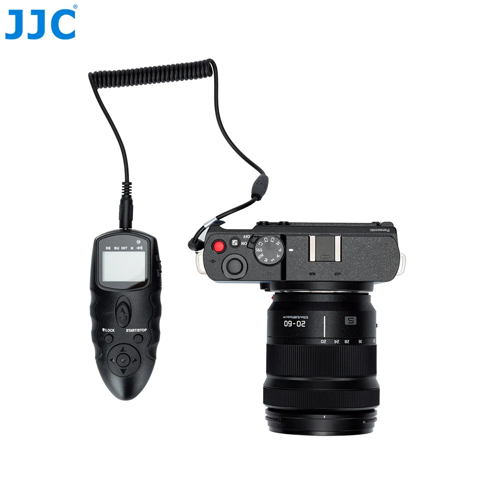 JJC DSLR Camera 100M Transmitter 2.4GHz 56 Channels RF Wireless Timer Remote Control for Panasonic LUMIX S9/G100D