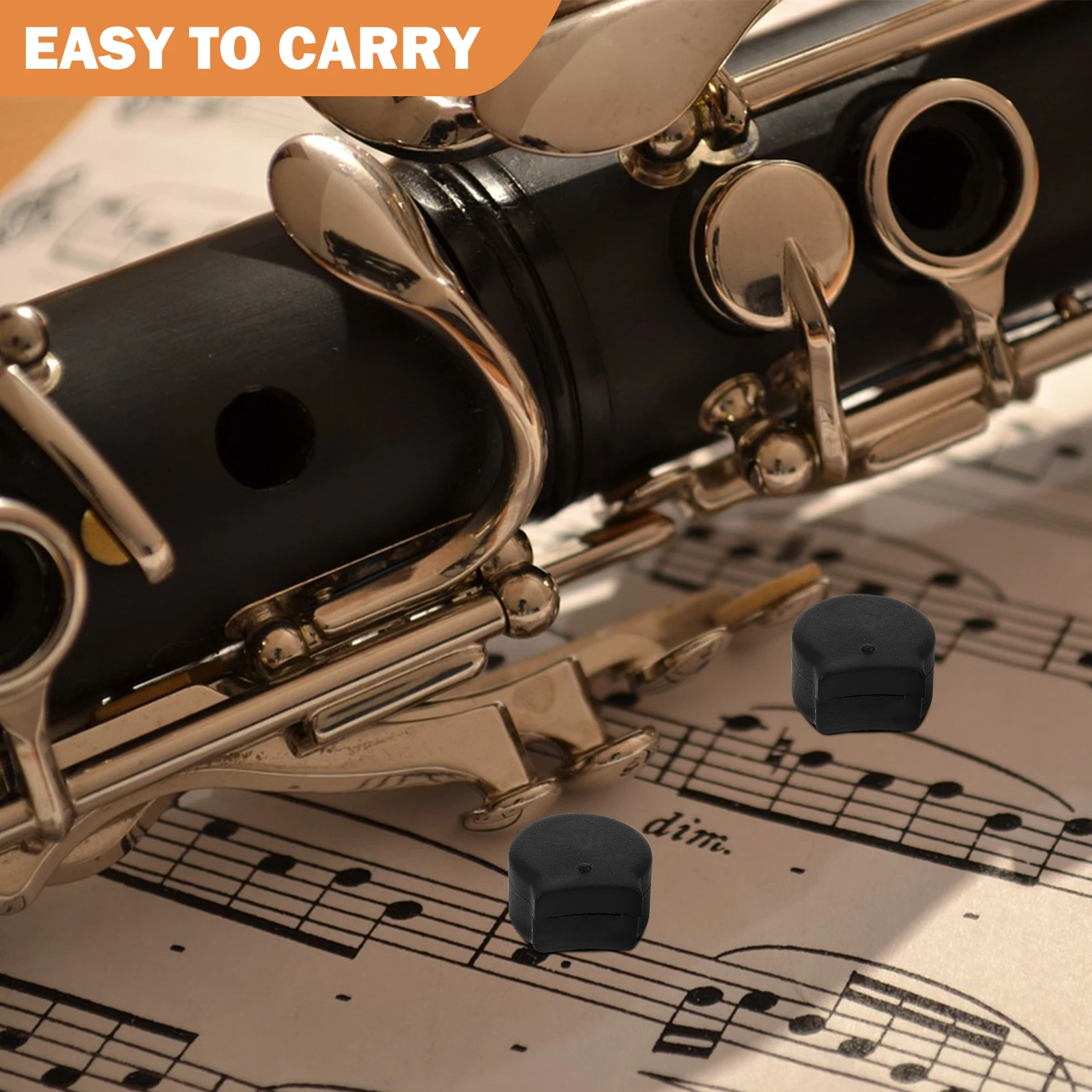 

5 Pcs Musical Instrument Clarinet Finger Rest Rubber Comfortable Thumb Cushion Pad