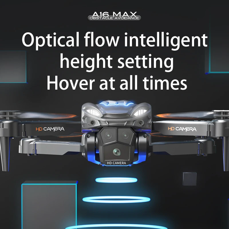 A16MAX Drone com controle remoto para crianças, 4K, Mini Drone, RC, fs, Quadcopter, Aeronaves, Helicóptero, Aeronaves, Drone, Profissional, Barato, Avião, Helicóptero