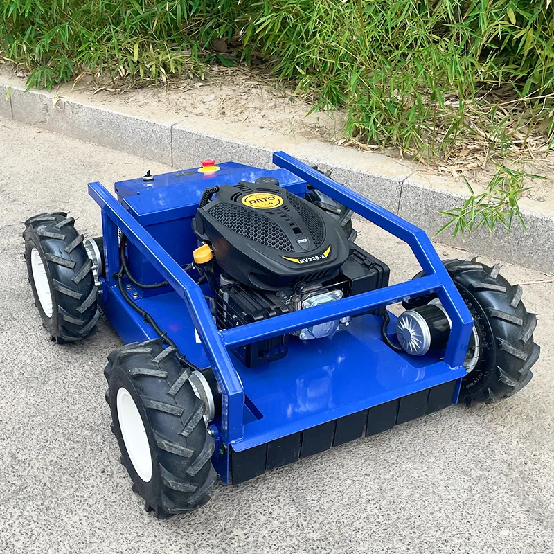 Customized     2025 Affordable New Wheeled Lawn Mower With Four Stroke Standard Lawn Mower For Home Remote Control Lawn Mower