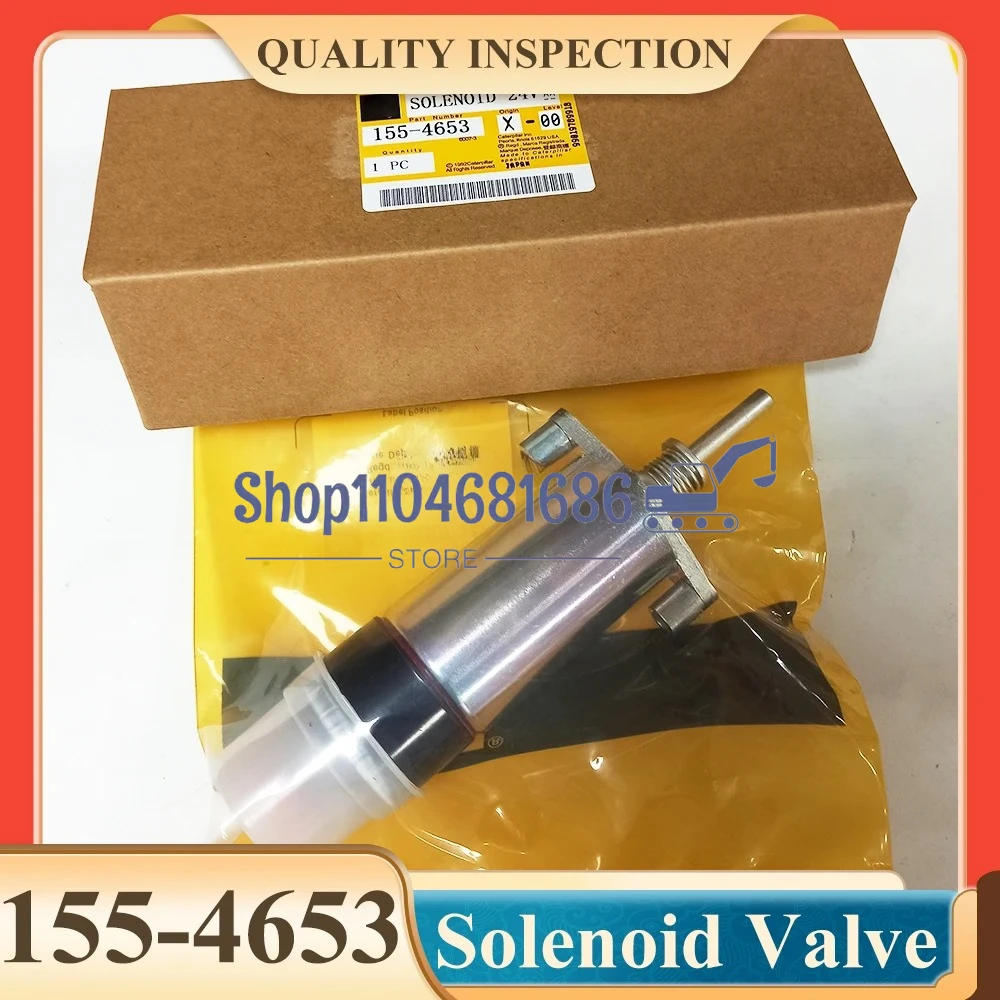 

Fuel Shutoff Solenoid Valve 155-4653 24V 155-4654 12V for Caterpillar 3306 E330/330B/330C Stop Solenoid 1554653 1554654