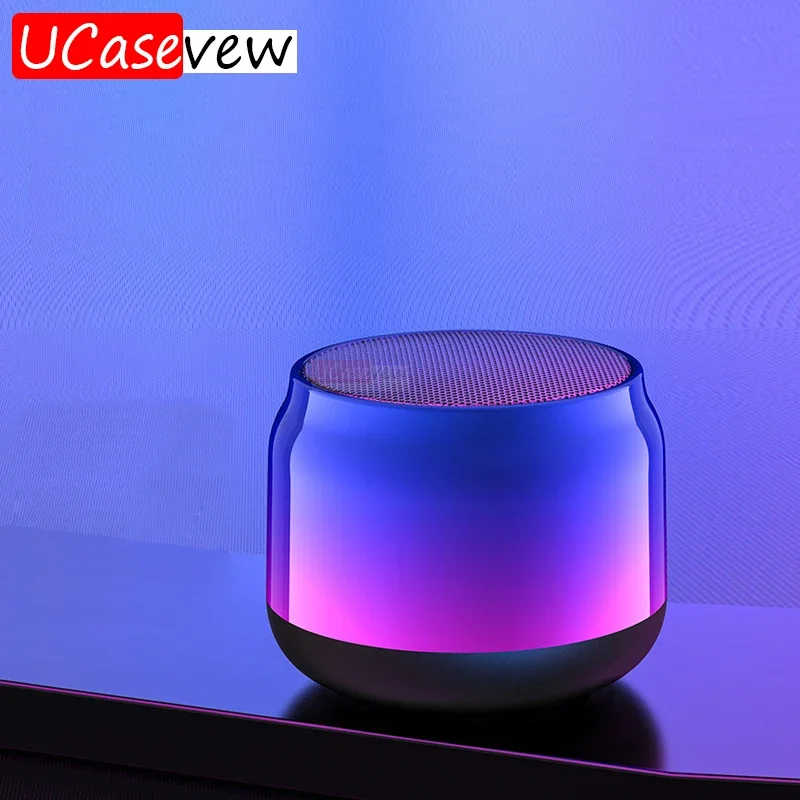 

Transparent Bluetooth Speakers with Colorful Lights Loud Sound Small Bluetooth Speaker with Wireless Stereo Pairing Mini Gifts