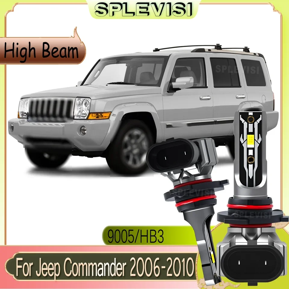 Stable & Reliable Operation Headlight LED Bulbs High Beam 75W 12v For Jeep Commander 2006 2007 2008 2009 2010