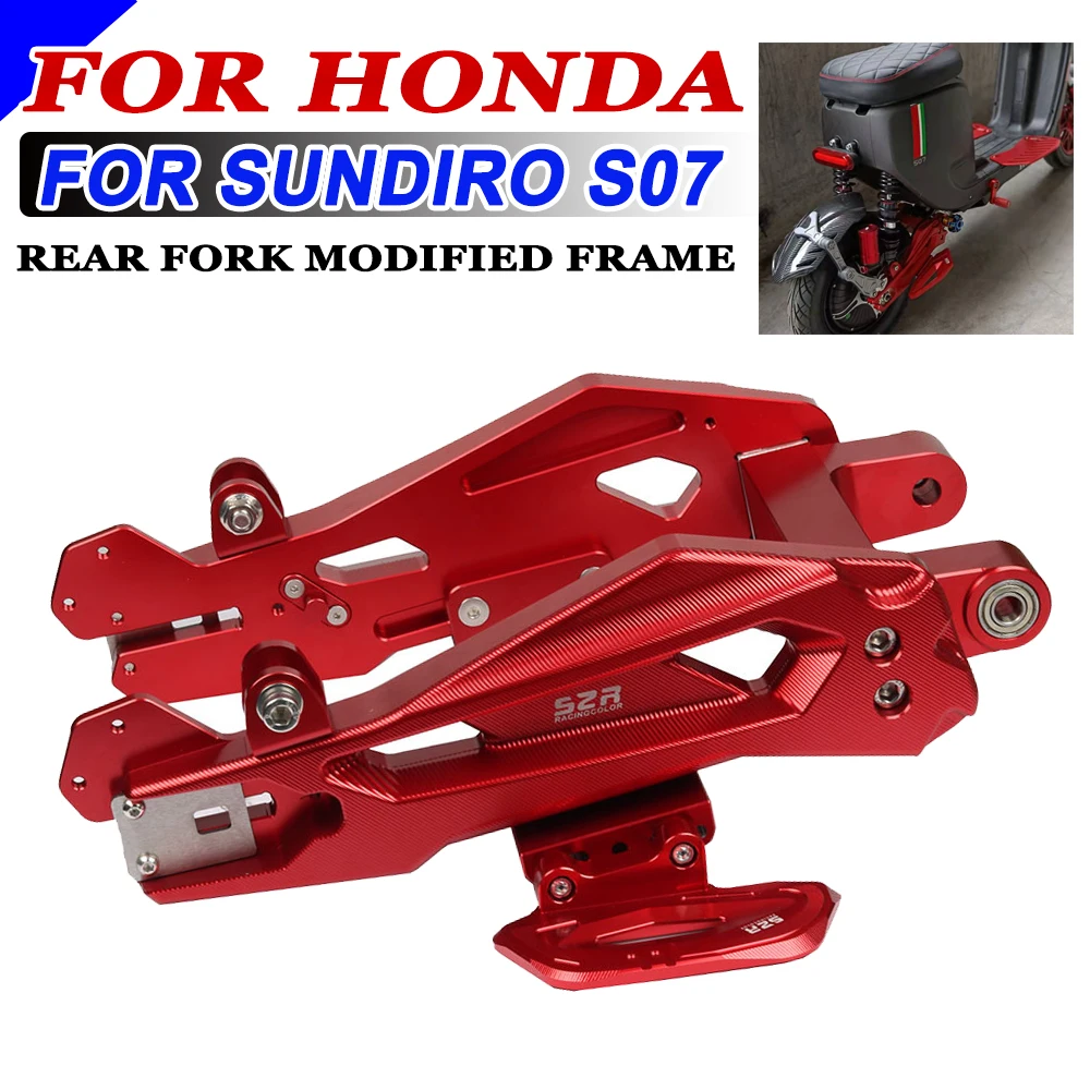 Electric Scooter For Sundiro HONDA S07 S08 S 07 Accessories Rear Swingarm Rear Flat Fork Rear Rocker Arm with Footrest Pedal