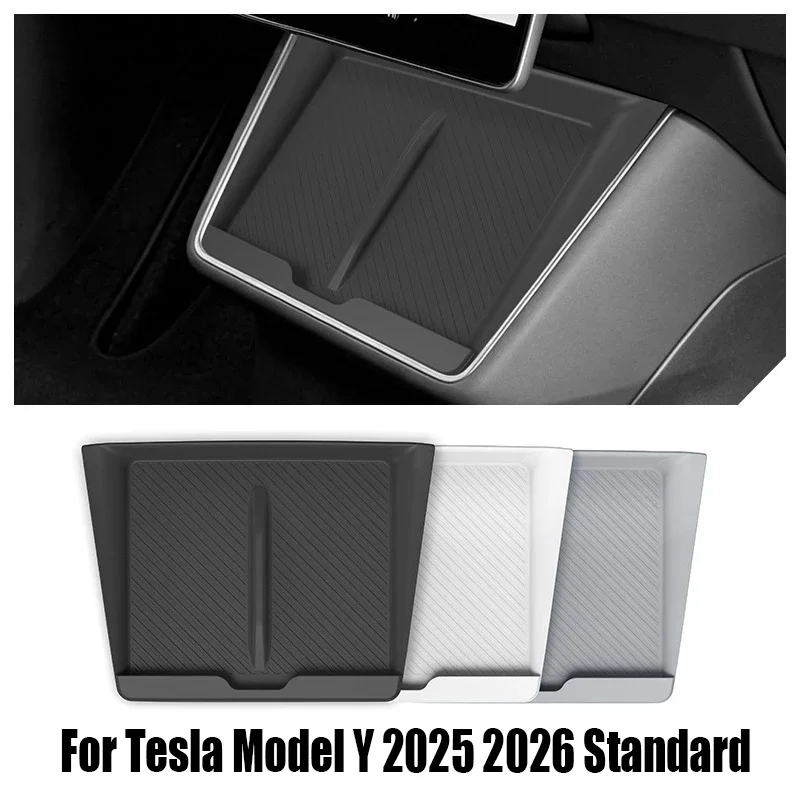 Central Control Wireless Charging Silicone Pad For Tesla Model Y 2025 2026 Standard Car Auto Car Anti-Slip Dustproof Pad Tray