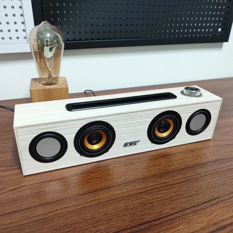 Retro Computer Audio Speakers Esports Game Speaker Bluetooth Usb Wired Strip Computer Multimedia Home Desktop Notebook Audio