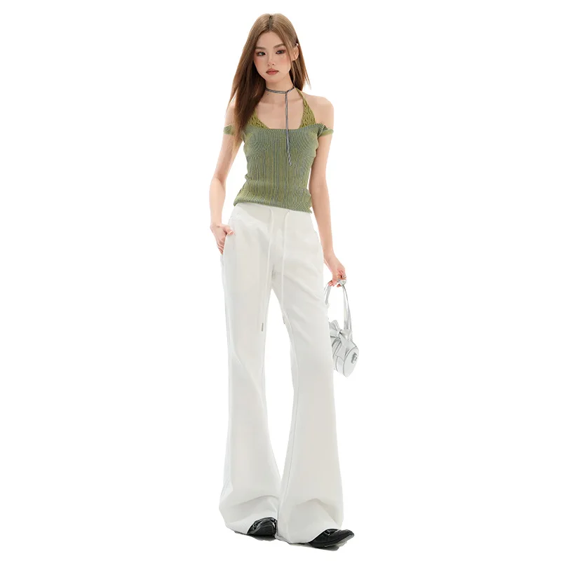 25 نمط جديد كسول ونقي ومتعدد الاستخدامات لرفع الخصر فضفاض يتحرك على الأرض بنطال رياضي غير رسمي متوهج للنساء