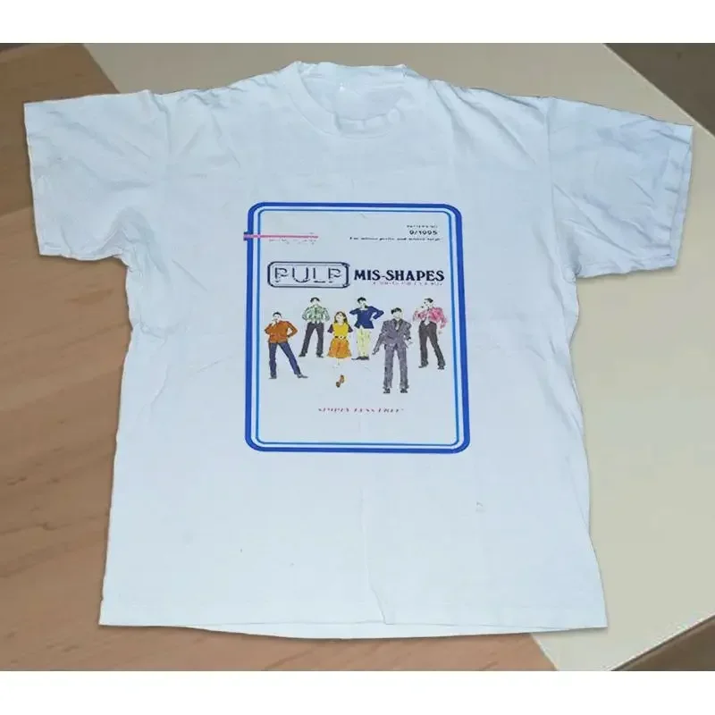 Mis Shapes Pulp Band T Shirt White  Size S 5XL ND791
