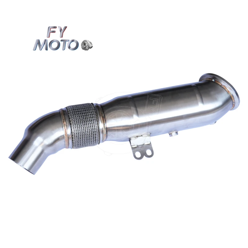 5INCH B58 Downpipe 304 Stainless One-Piece Bend for 2016+ F22 F23 M240i F30 340i F32 F36 440i G30 540i G11 740i
