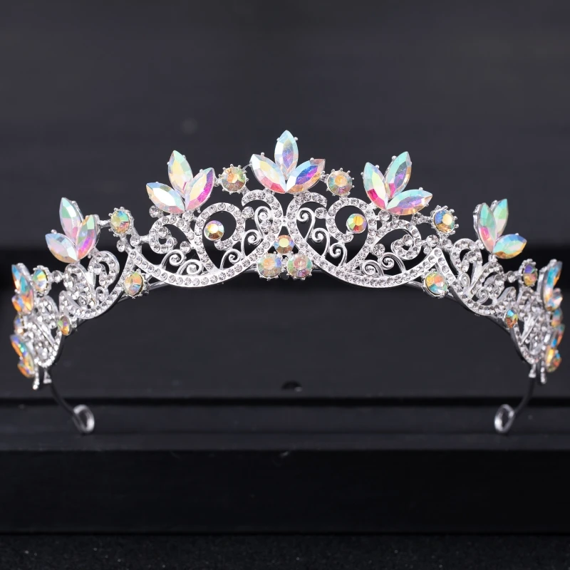 

Baroque Crystal Bridal Tiaras And Crowns For Women Bride Rhinestone Prom Party Diadem Wedding Bridal Hair Accessories Jewelry