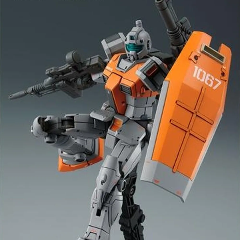 100% أصيلة بانداي HG 1/144 RGM-79 GM (النوع الأمامي المغربي) أنيمي تجميع أطقم منمذجة-لعبة قابلة للجمع والهدايا للأطفال