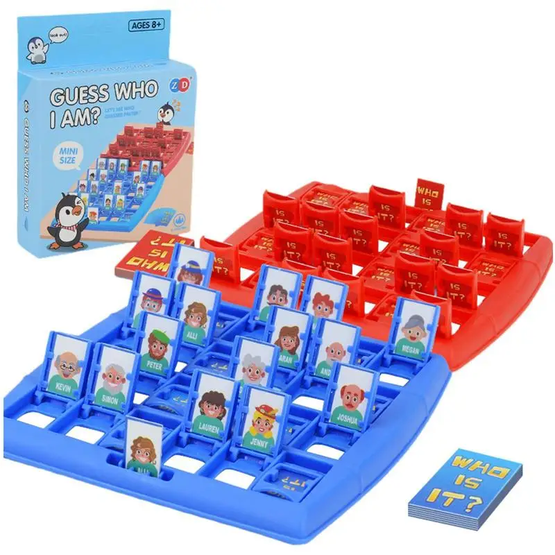 Adivina quién soy familia juego de adivinación de memoria niños divertido Montessori juguete antiestrés regalo tablero clásico juego de fiesta