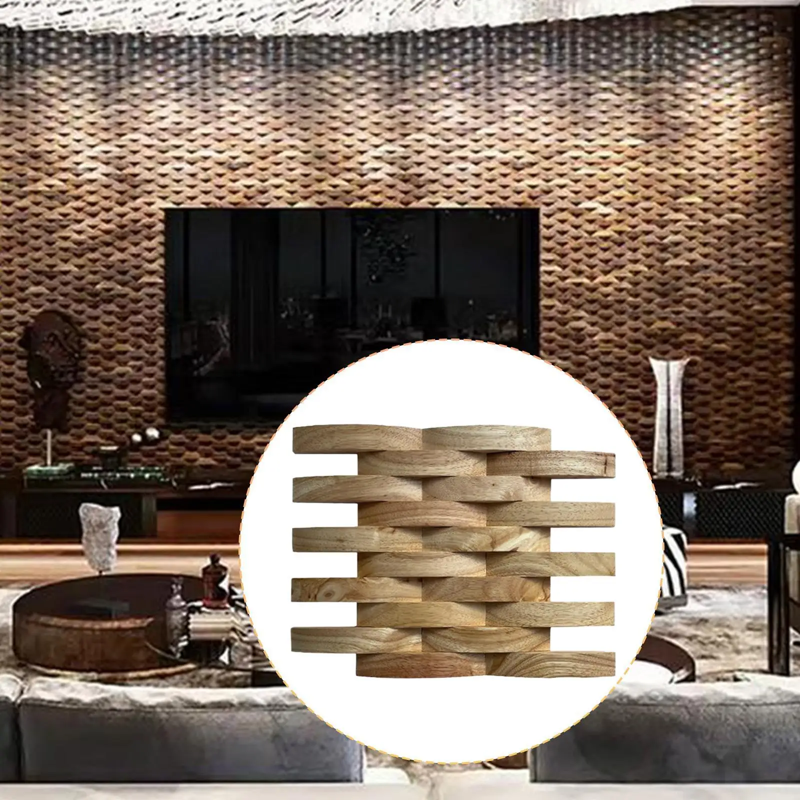 

3D деревянная настенная панель, легко сделанная своими руками, минималистичный декор интерьера, деревянная настенная плитка для