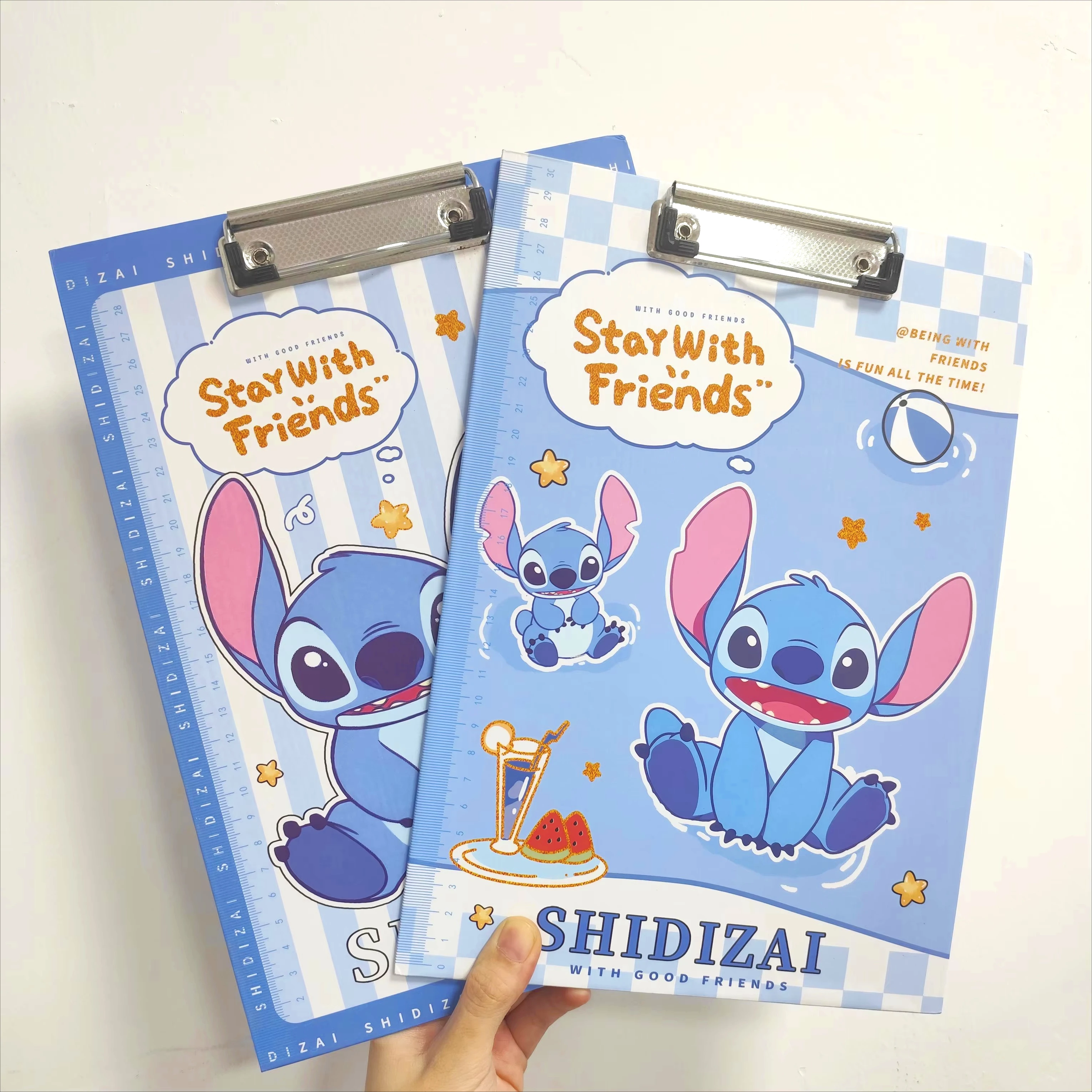 Stitch & Zootopia Writing Clipboard, Cartoon A4 Clip Board, Aesthetic Judy & Nick Exam Pad, School Stationery for Students