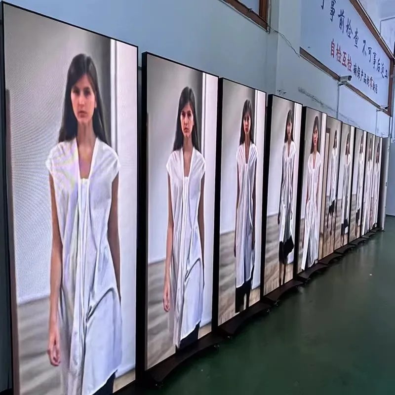 

Factory Direct Indoor Foldable LED Poster Screen Display P1.25 P2.5mm for Shopping Malls