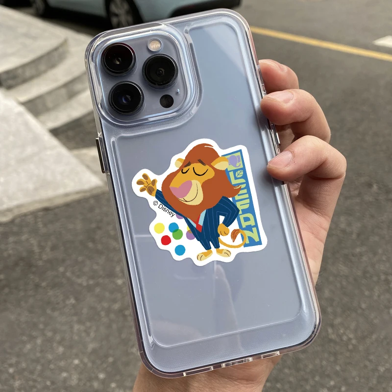 50 قطعة MINISO ديزني Zootopia أنيمي ملصقات لطيف الكرتون الحيوان الشارات DIY بها بنفسك حقيبة الكمبيوتر المحمول دفتر مضحك ملصق للأطفال اللعب