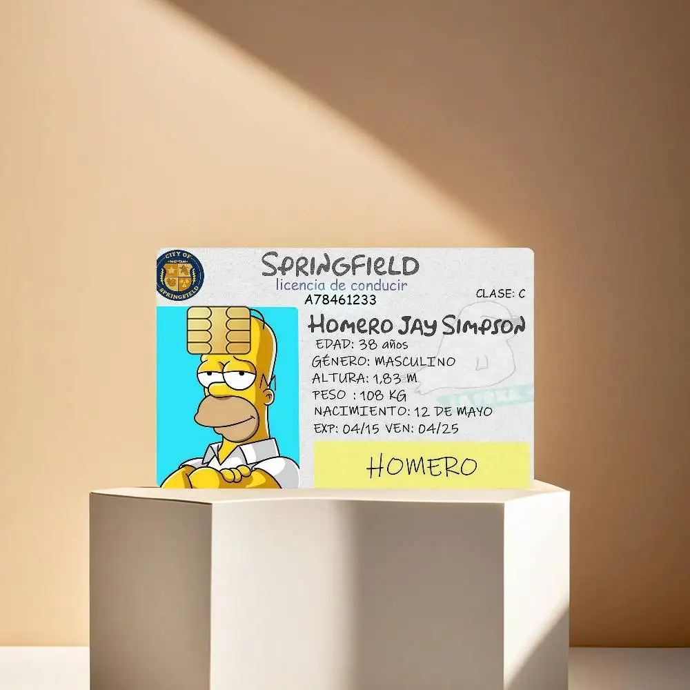 Cartoon-Kreditkarten-Schutzfolie 4 Stück Aufkleber für Busfahrkarten Vorderseitige Dekoration Bank-Debitkarten Wasserdicht T-The S-Simpsons – Detail 7