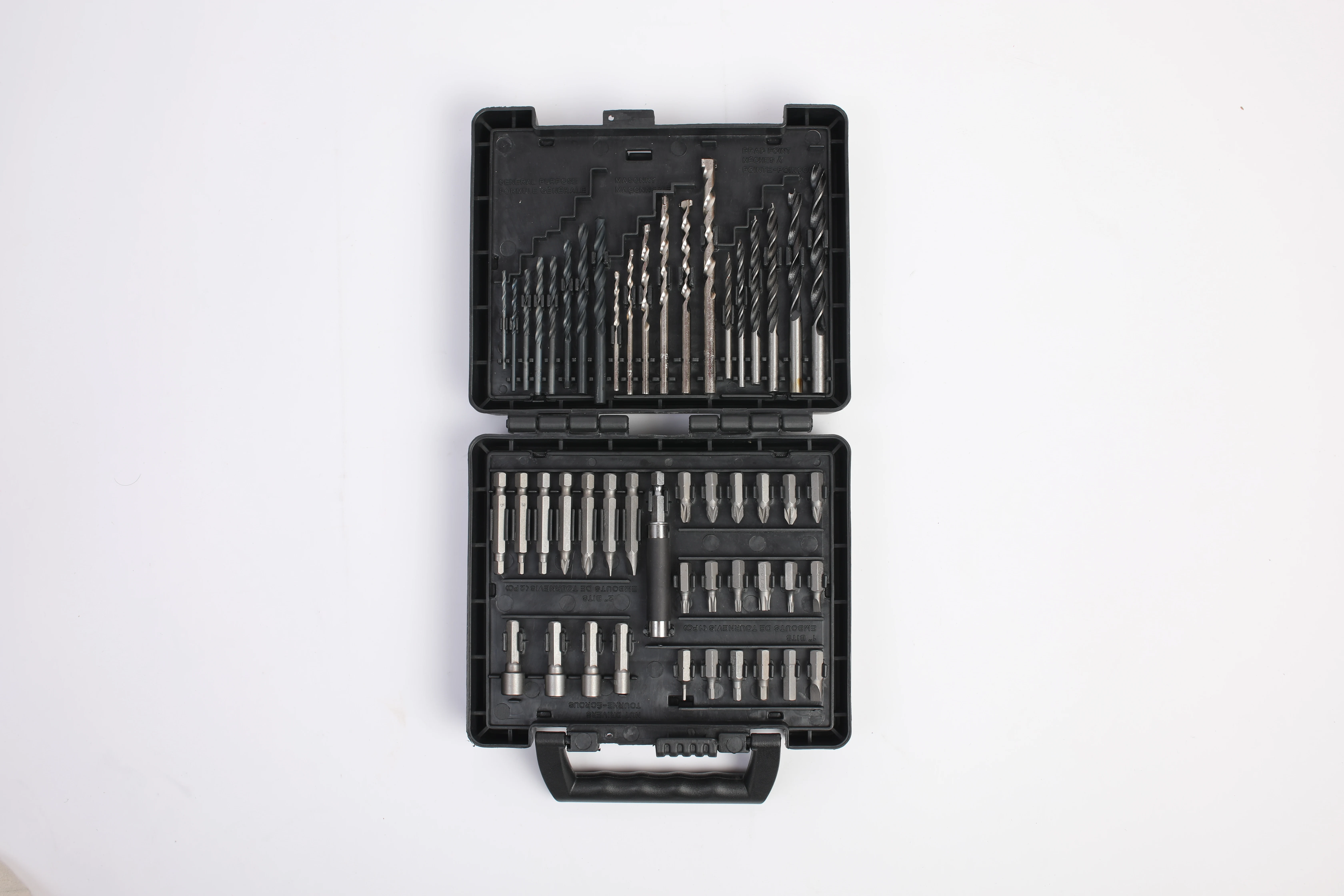 50Pcs Drill Bit Set Hardware Toolbox Household Repair Hand Tool Kit Combination Set