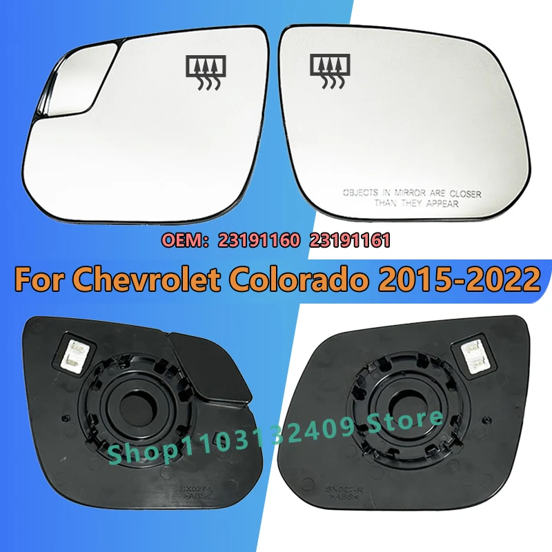 

For Chevrolet Colorado 2015 2016 2017 2018 2019 2020 2021 2022 Side Heated Rearview Mirror Glass/OEM:23191160 23191161
