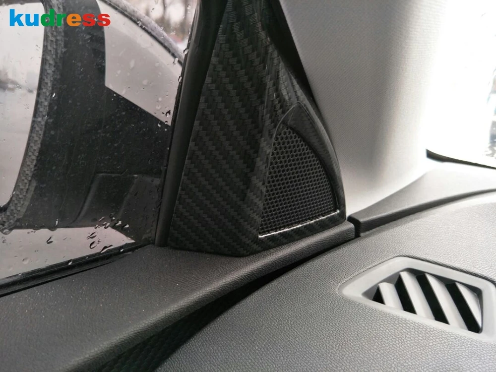 

Car Front Inner A Pillar Speaker Cover Trim For Peugeot 5008 3008 GT 2016-2020 2021 2022 2023 Carbon Fiber Interior Accessories