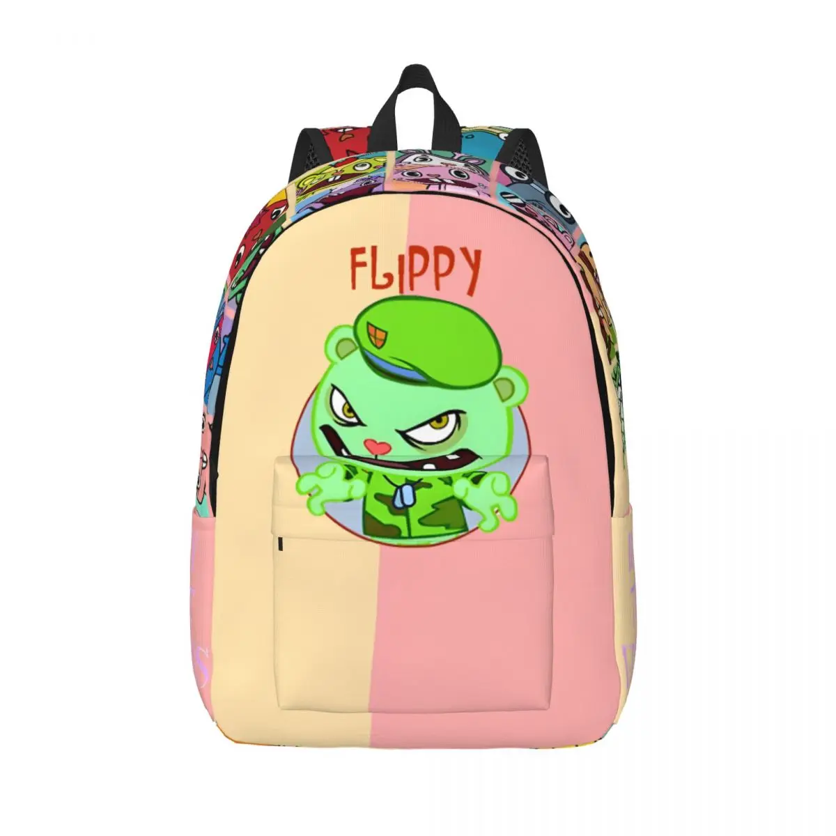 

For Gifts Flippy Large Capacity Laptop Bag H-Happy Tree Friends Solid For Women Kid Rucksack For Work Office