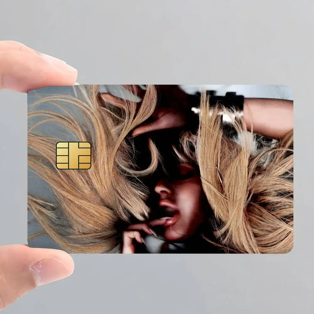 Singer Ellie Goulding I Know Too Much Card Stickers for Bank Access Protective Waterproof Film Cover Sticker Surprise Gift