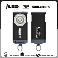 WUBEN G2 Type-C Rechargeable Keychain Light 500Lumens Beam Distance 47Meters Built in battery Magnetic tail Mini Flashlight