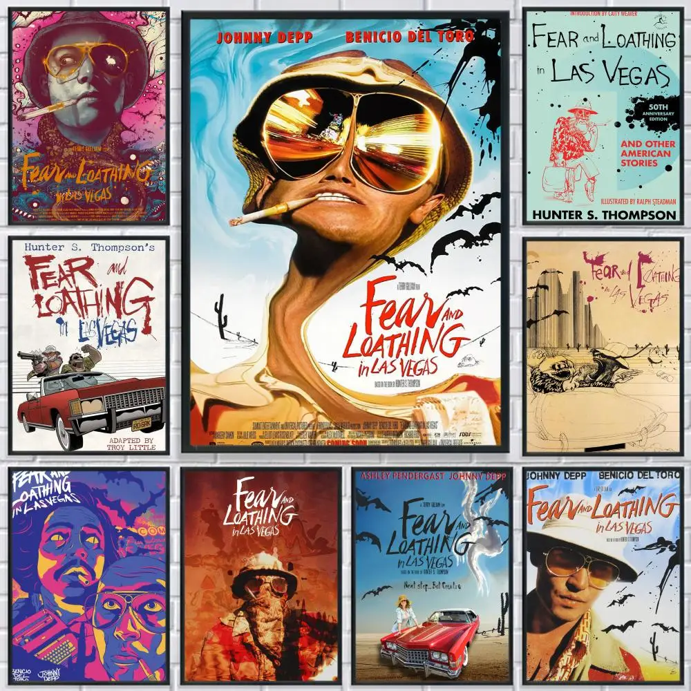 

Fear And Loathing In Las Vegas Poster HD Print Personalized Canvas Wall Mural Art Photos for Living Room Home Decor Durable