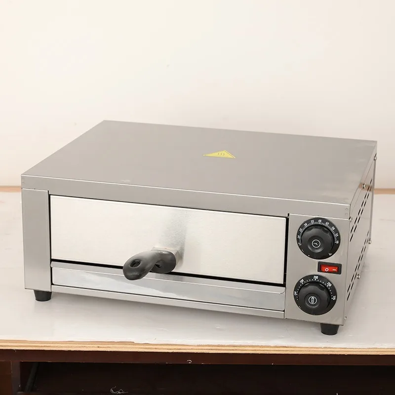 Commercial Pizza Oven Stainless Steel Countertop Electric Single Layer For Baking Pizza Bread Snack Shop