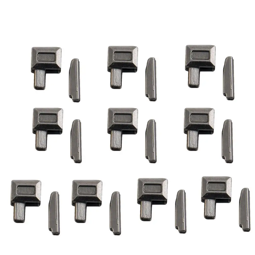 10Set/set Metal Zipper Repair Stopper Open End Tailor Craft Sewing Accessories Zipper Latch Slider Retainer Insertion Pin Tool