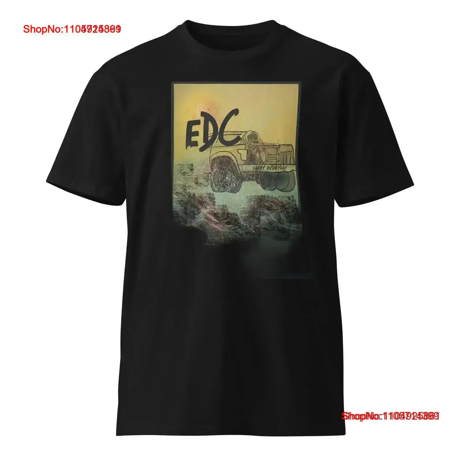 Premium Edc Nest T Shirt everyday carry military sniper vintage Washed Soft graphic Breathable homme Versatile vintage Washed