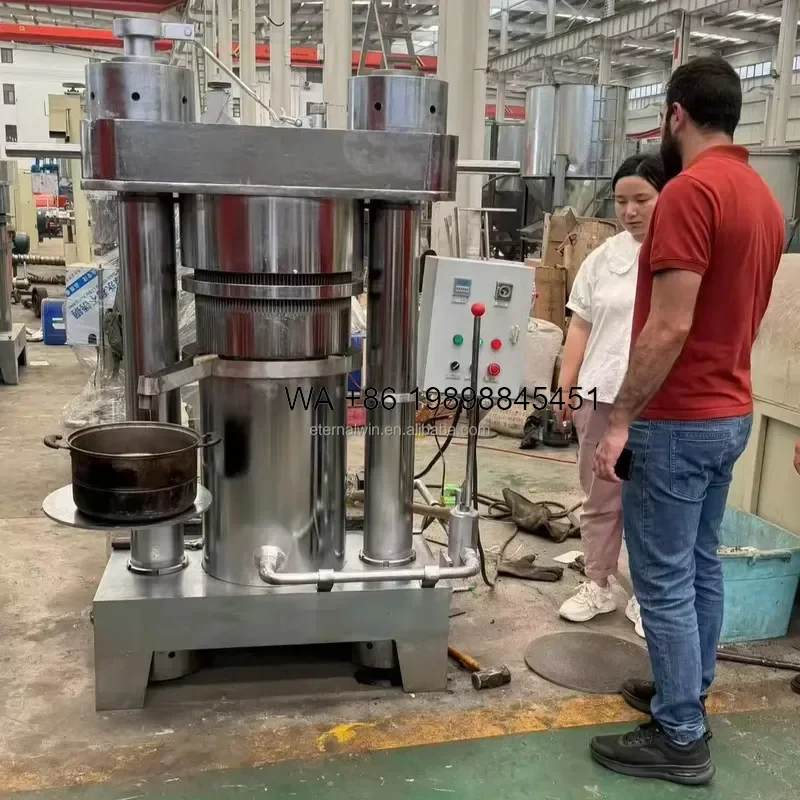 Wmwmnu Automatic Engine Powered Small Cold Press Oil for Oil Pressing and Storage Multifunctional High Efficiency
