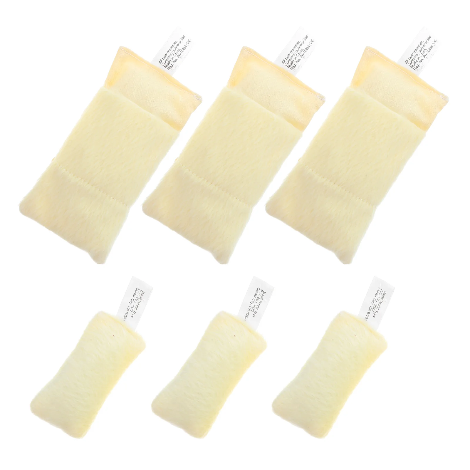 

3 Sets Mini Sleeping Bag and Pillow with for Accessories Small Bed Pillows Fabrics Tiny Bedding Kit