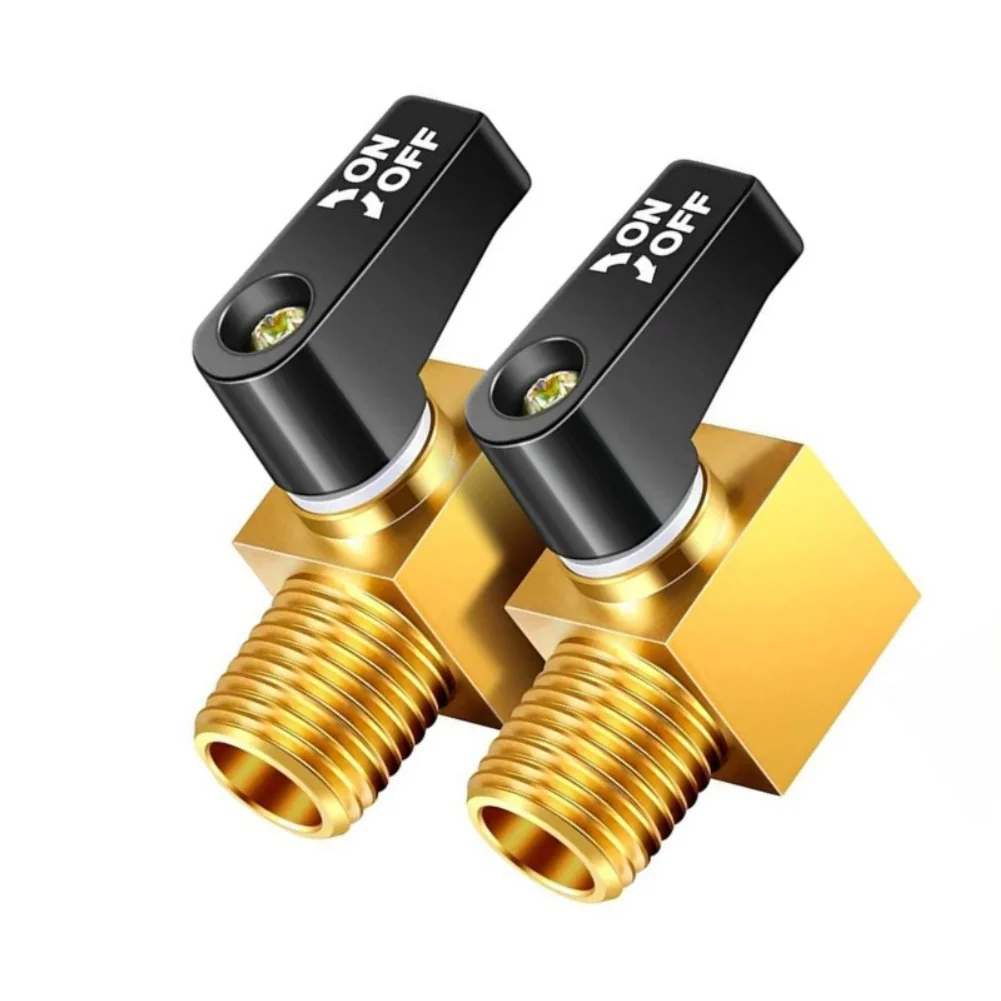 1/2pcs Air Compressor Valve Brass Drain Cock Ball Valve 1/4'' NPT Male Thread Air Compressor Accessories