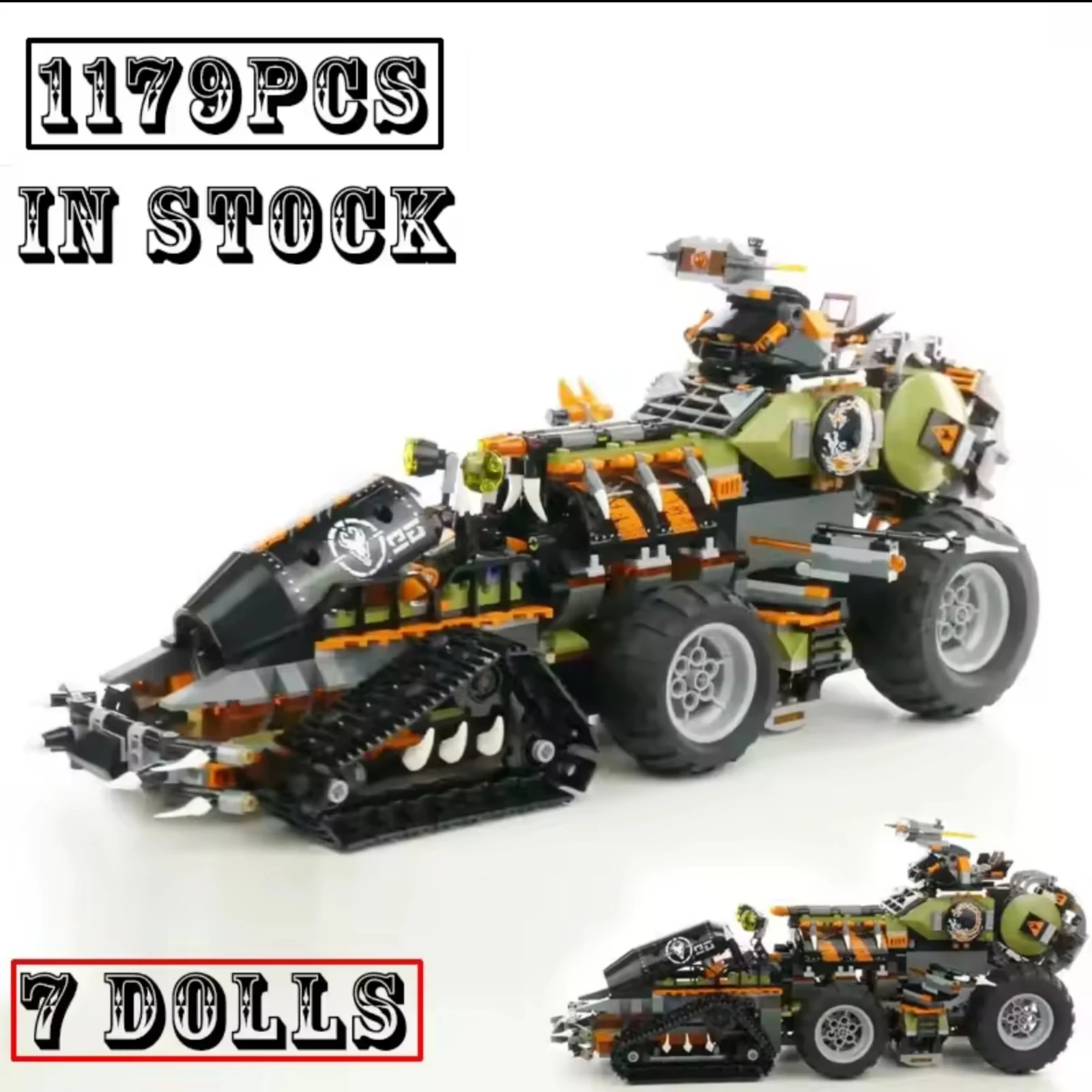 

Новая серия конструкторов Dieselnaut, 1179 деталей, модель из кирпичиков, детские игрушки, персонажи, совместимые с 70654 06089, подарки на день рождения