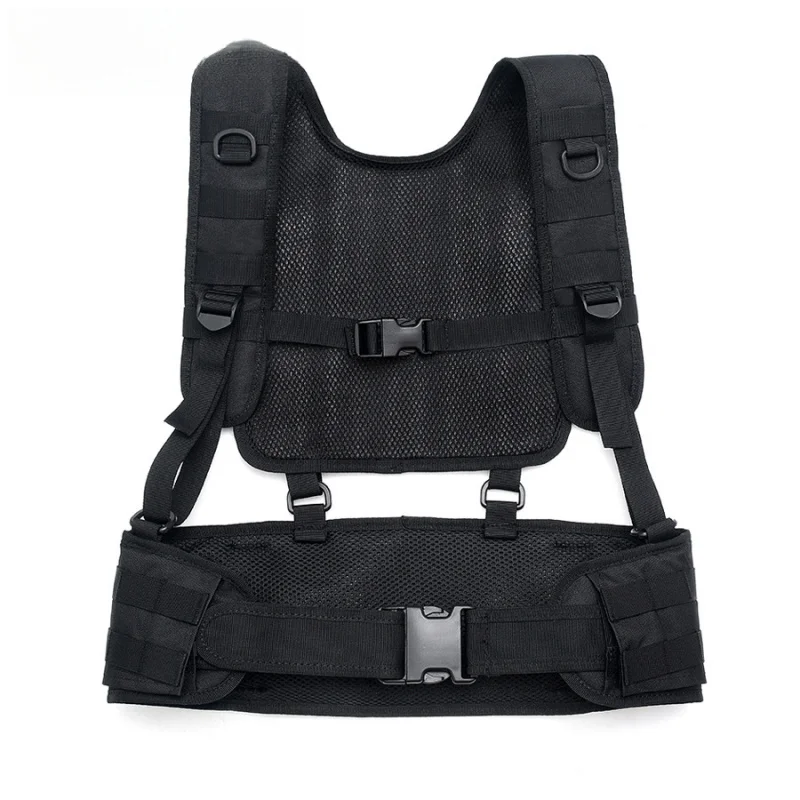 Lightweight Tactical MOLLE Waist Belt Harness Breathable Outdoor Gear Carry System Adjustable Strap