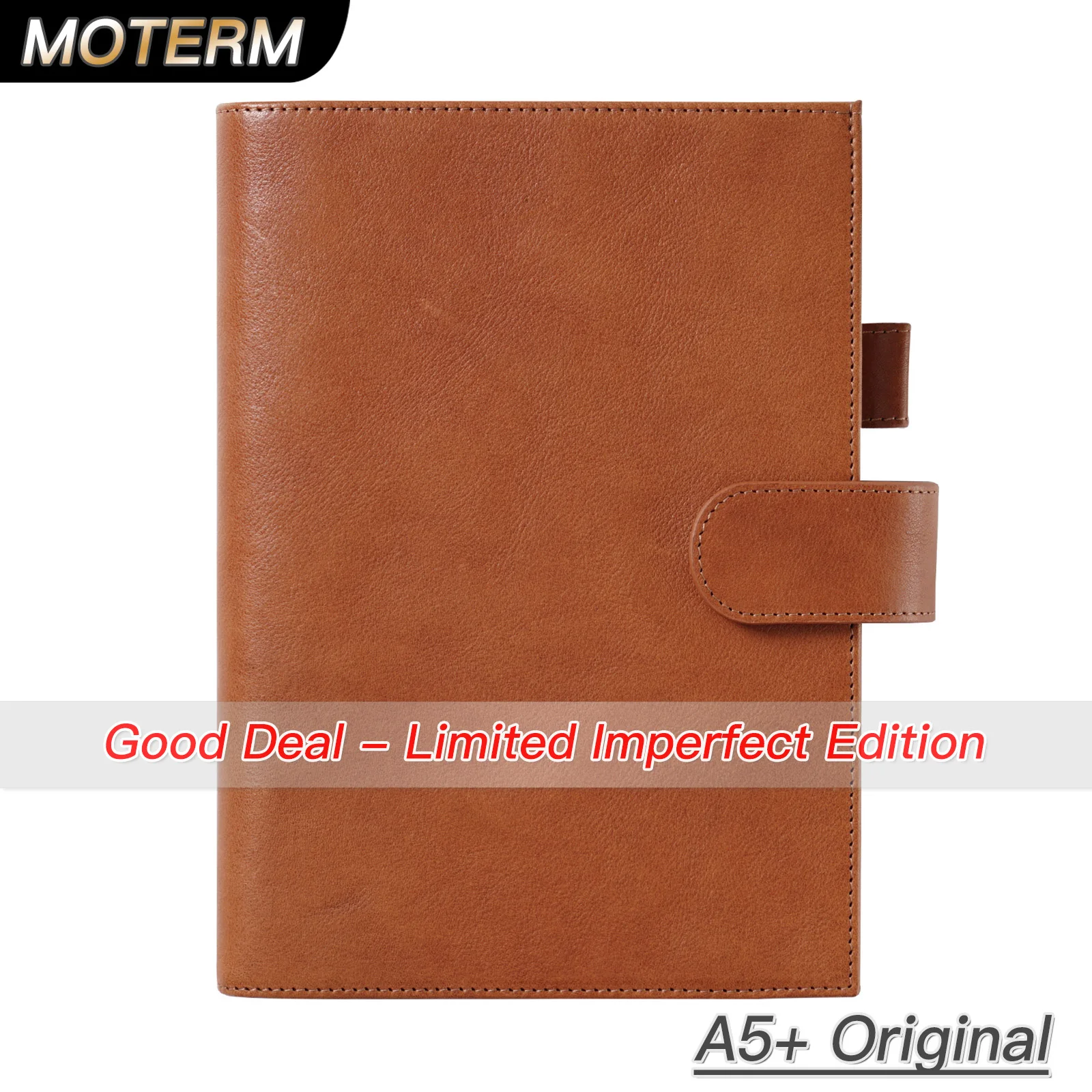 Limited Imperfect Moterm Full Grain Vegetable Tanned Leather Original A5 Plus Cover for Hobonichi Cousin A5 Size Diary Planner
