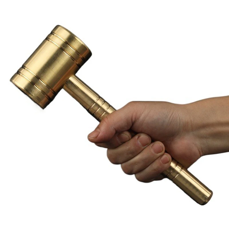 

Твердый латунный молоток, подходит для коллекции, благодарный латунный молоток, креативный орнамент, молотки для проверки дома, ручные инструменты