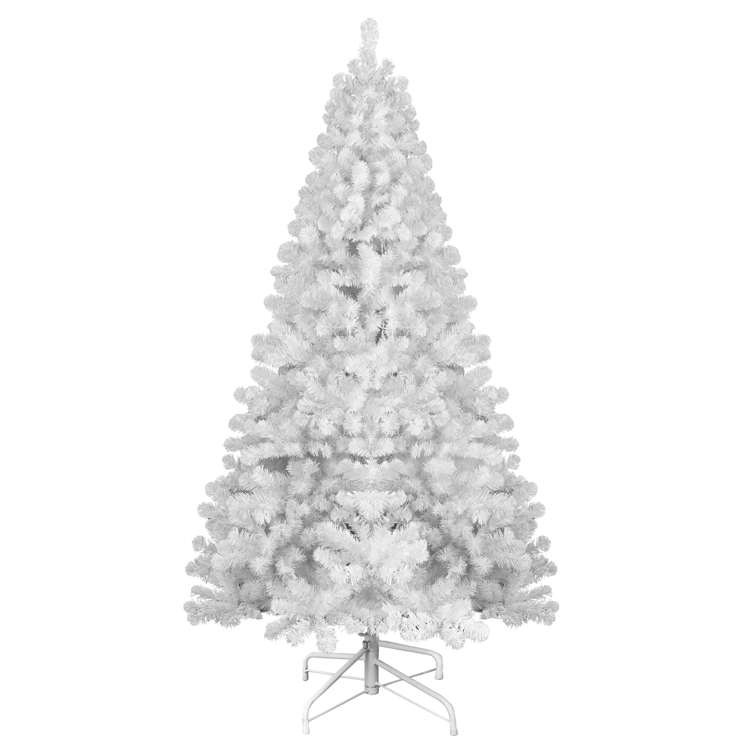 Artificial Christmas Tree 760 Branch Tips PVC Holiday Decoration Xmas Tree with Sturdy Metal Stand Base for Home / Office / Part