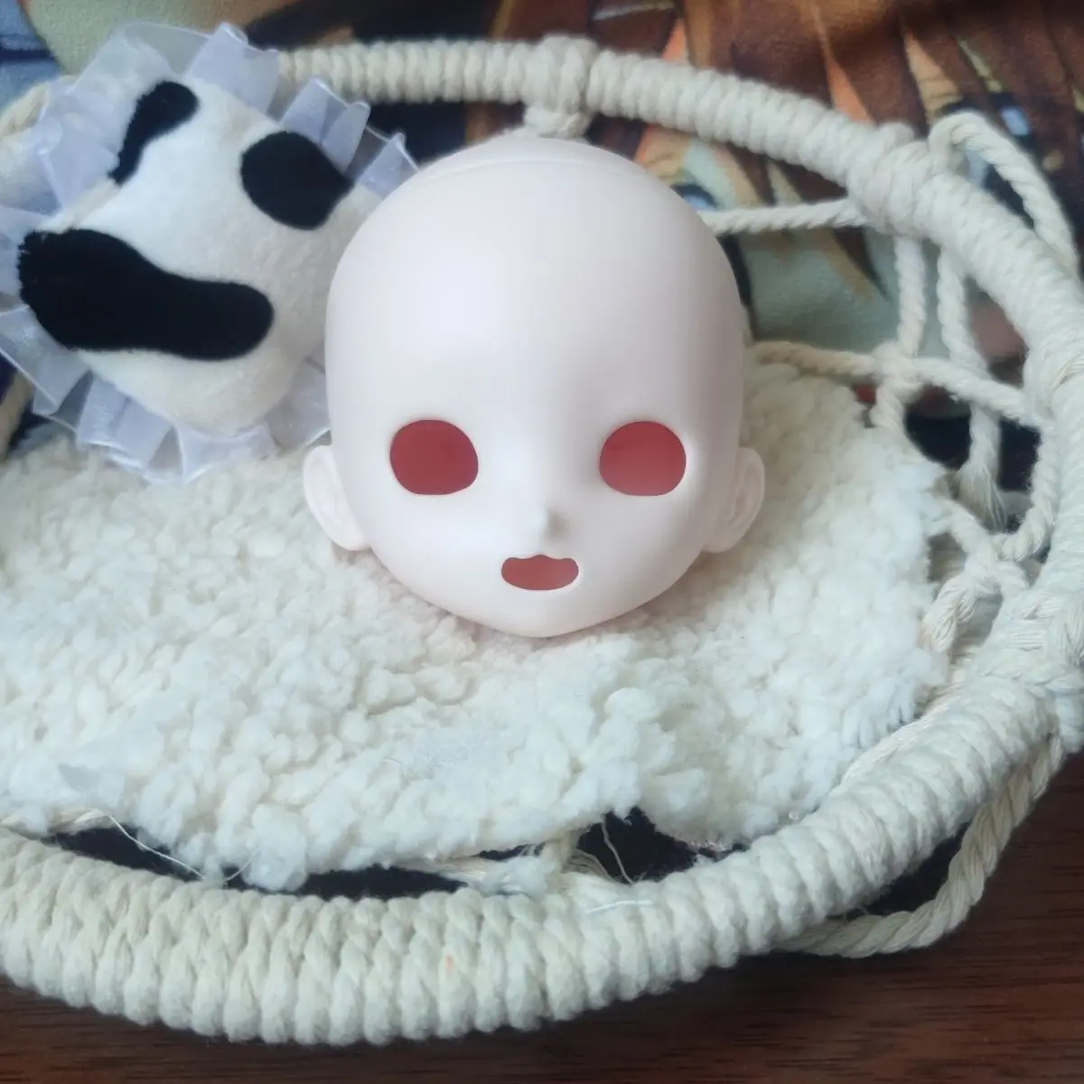 New 1/4 BJD Doll Head Resin Material DIY Open Mouth Doll Head No Makeup Head For 1/4 BJD Doll Body