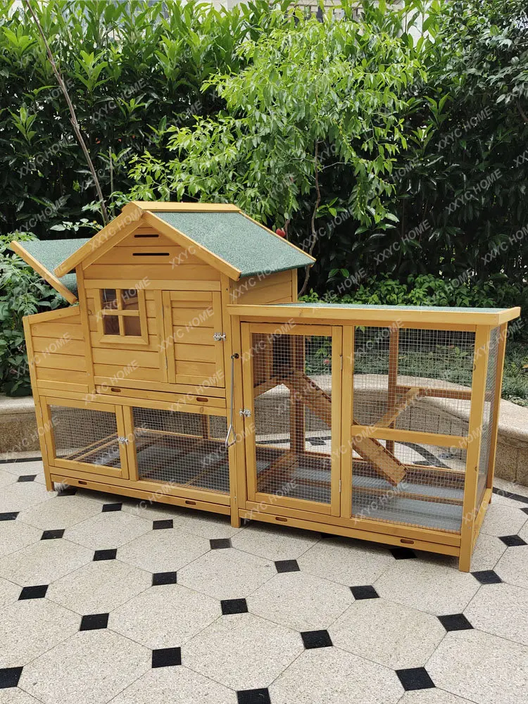 Large Outdoor Pigoen Cage Chicken Coop Cat House Rabbit Cage Wooden Pigeon Cage Chicken Coop Chicken House Farm