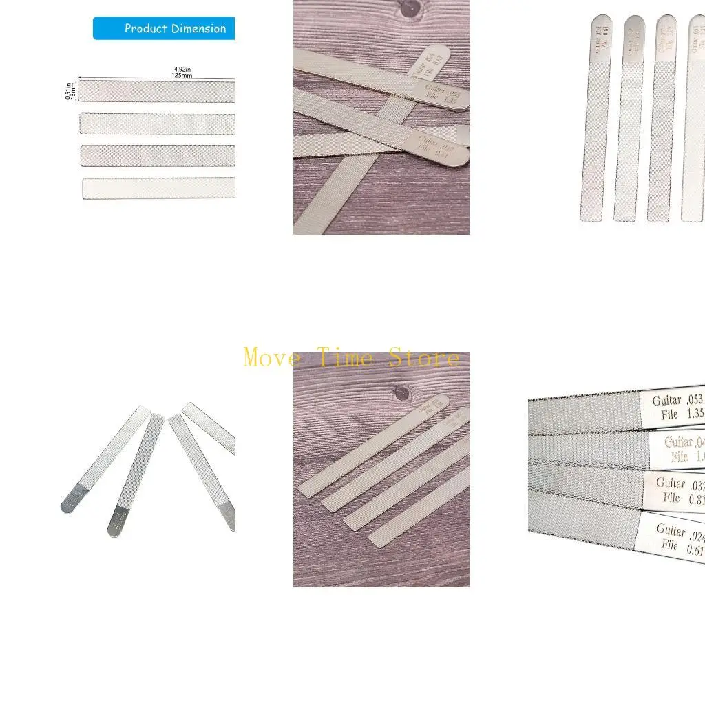 

92ME, 4 предмета, набор для обслуживания бас-гитары, нержавеющие напильники, напильник для струнных инструментов, лад, текстура