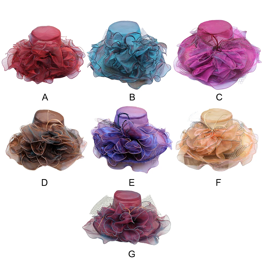 قبعة فاسيناتور فاخرة للنساء لحفلات الزفاف أو تستخدم كفاسناتور مع مشبك قبعة صيفية نسائية باللون الأحمر الوردي