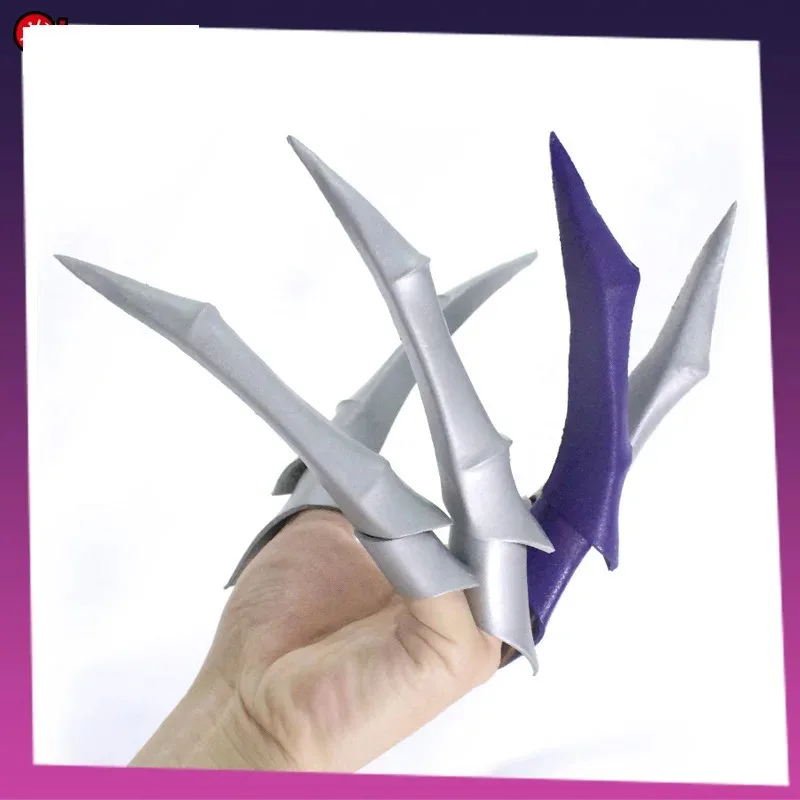 New5 Types Game LOL KDA Evelynn EVA Finger Nail Paws Cosplay Costume Accessories for Halloween Party Use 5pcs/set2023;f'6,c;7.y; view 2